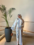Botanical bloom abaya