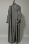 Suad taupe grey abaya