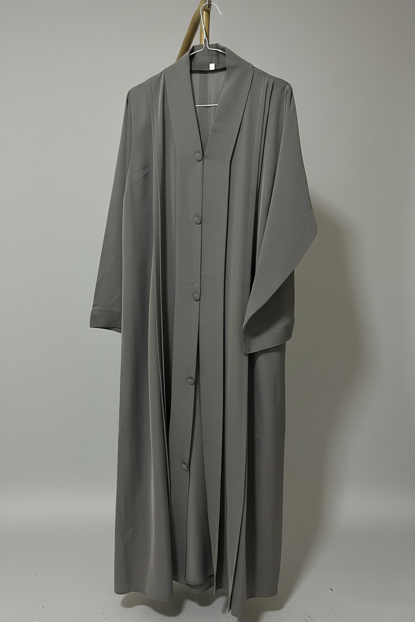 Suad taupe grey abaya