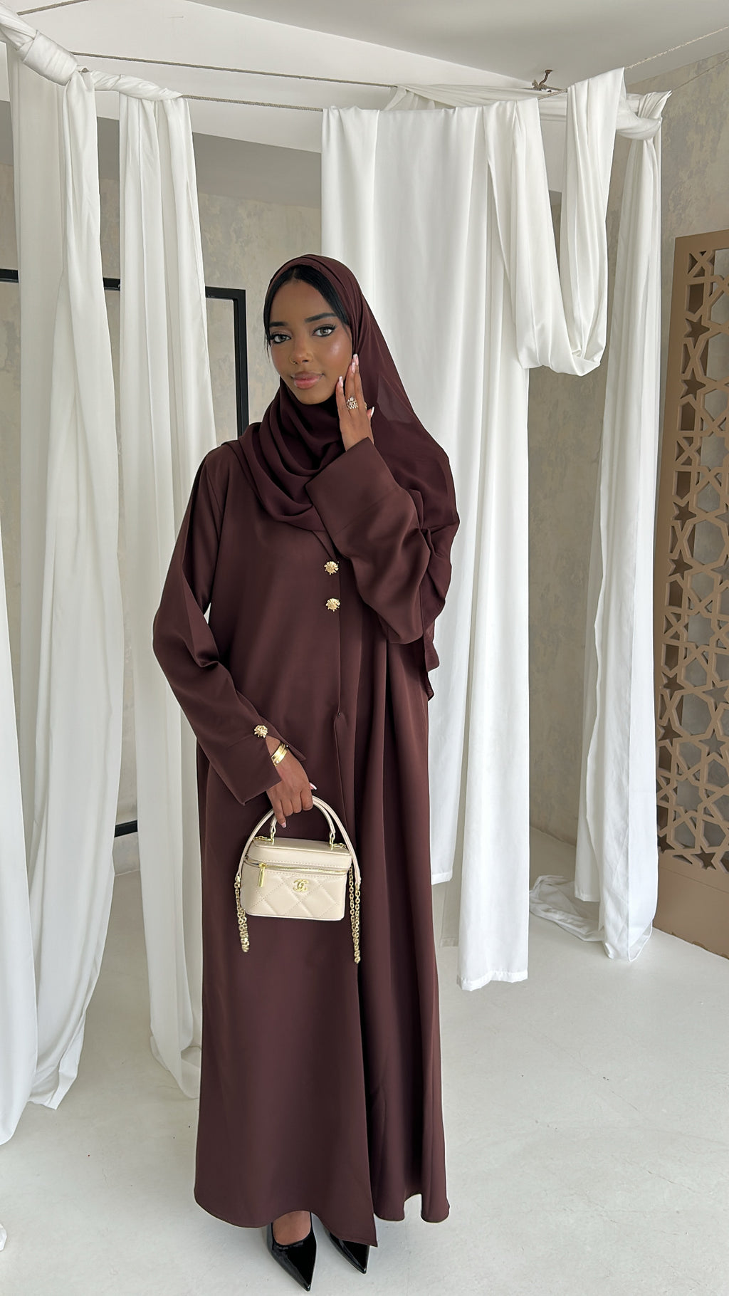 Blazer abaya- Navy blue