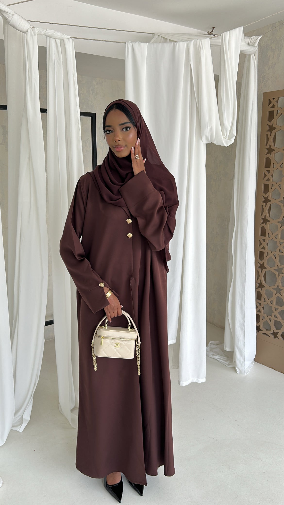 Blazer abaya- Navy blue