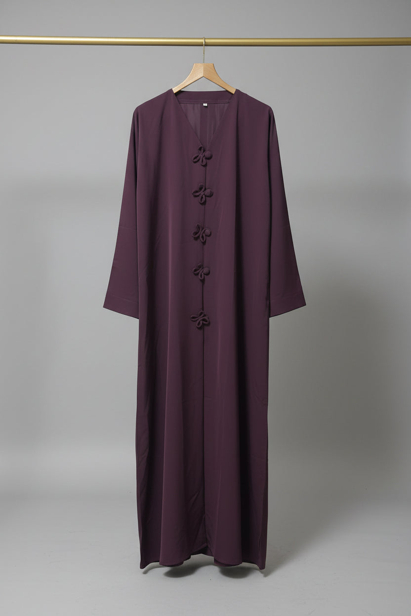 Aminah plum abaya