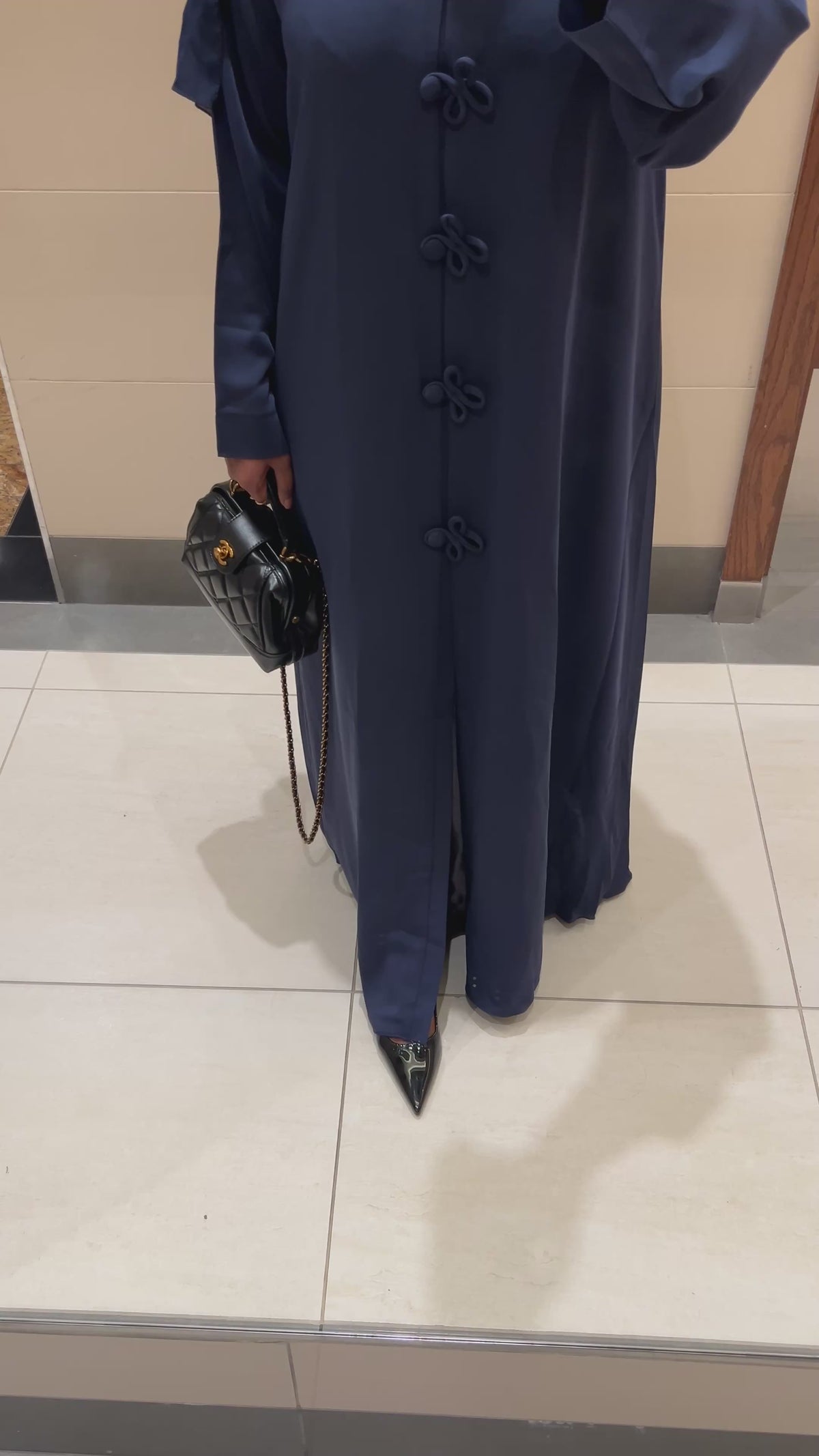 Aminah dark blue abaya